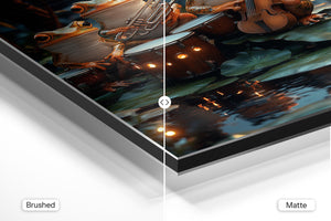 Frog Musicians on Lilypad