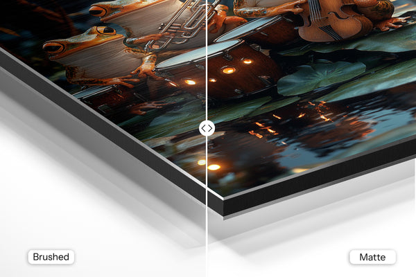 Frog Musicians on Lilypad