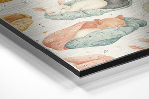 Sleeping Animals in Blankets