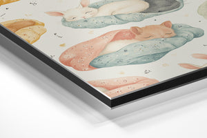 Sleeping Animals in Blankets