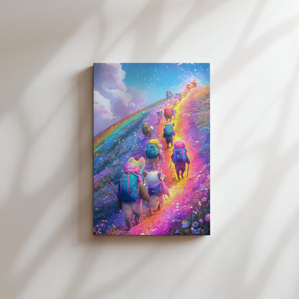 Hiking Animals on Rainbow Trail