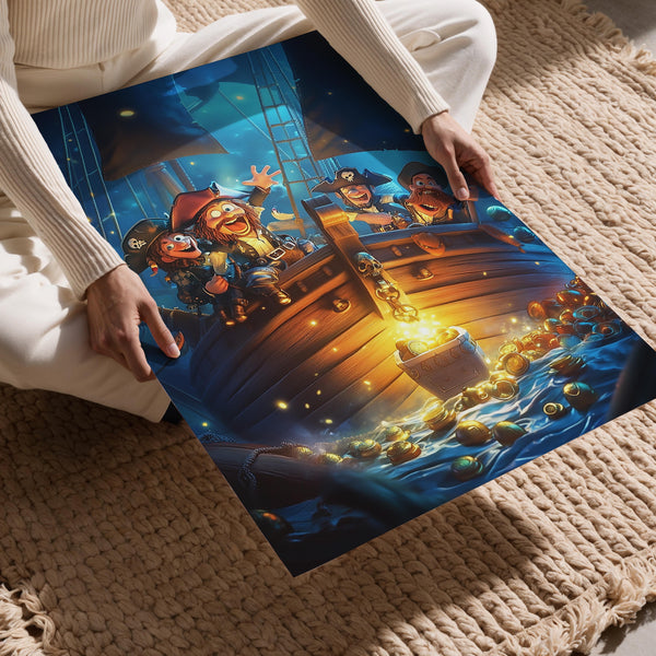 Pirates with Golden Treasure