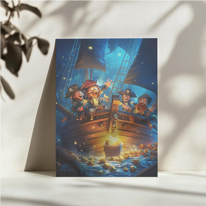 Pirates with Golden Treasure