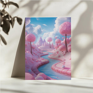 Pink Fantasy Landscape