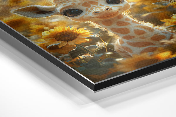 Sunflower Giraffe Portrait