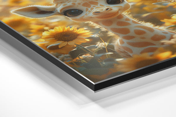 Sunflower Giraffe Portrait