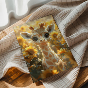 Sunflower Giraffe Portrait