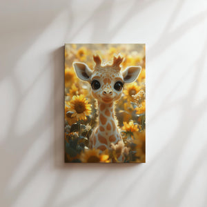 Sunflower Giraffe Portrait