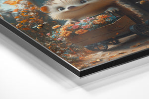 Hedgehog Flower Cart
