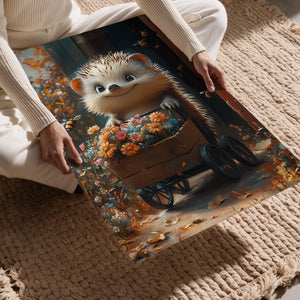 Hedgehog Flower Cart