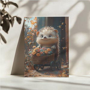 Hedgehog Flower Cart
