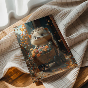Hedgehog Flower Cart