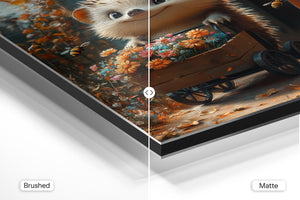 Hedgehog Flower Cart