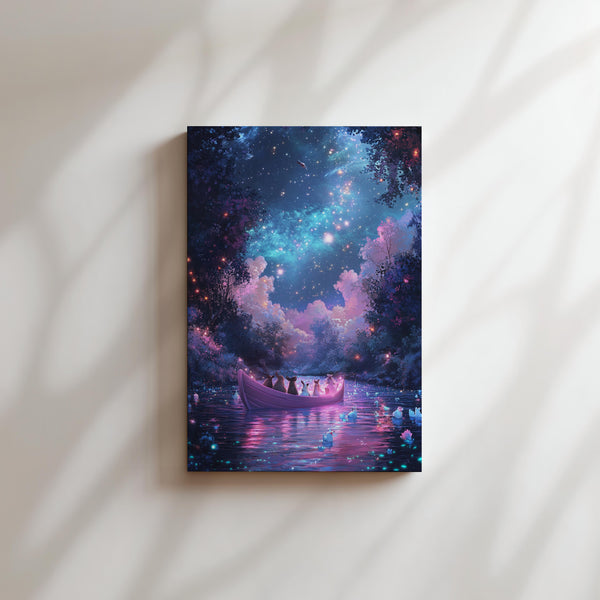 Starlit Boat Journey