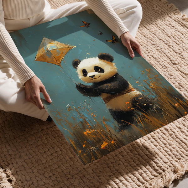 Panda with Kite