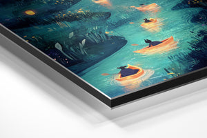 Glowing River Paddlers