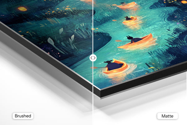 Glowing River Paddlers