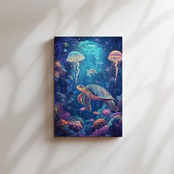 Jellyfish and Turtle