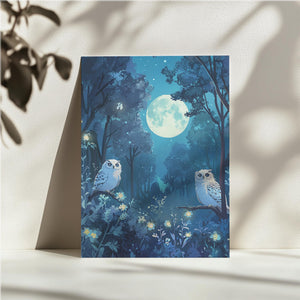 Moonlit Owl Forest