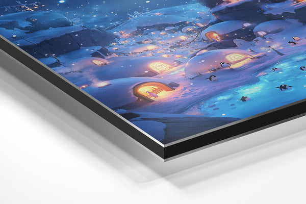 Penguin Snow Village