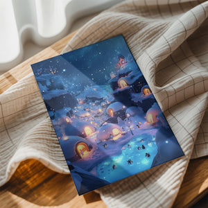 Penguin Snow Village