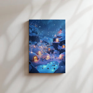 Penguin Snow Village