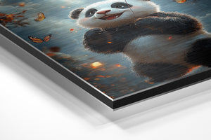 Panda with Orange Kite