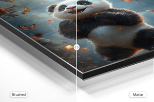 Panda with Orange Kite