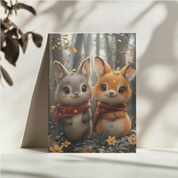 Bunny Duo Forest Charm