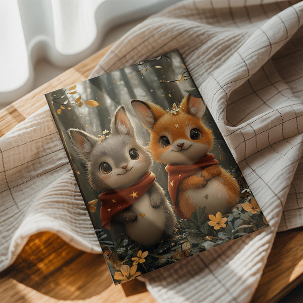 Bunny Duo Forest Charm