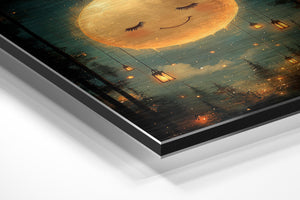 Smiling Moon in Forest