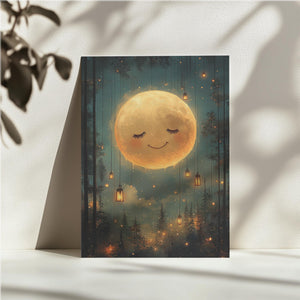 Smiling Moon in Forest