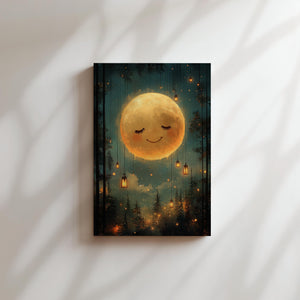 Smiling Moon in Forest