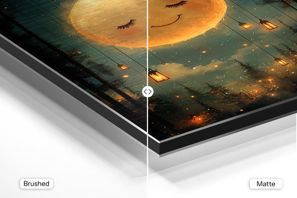 Smiling Moon in Forest