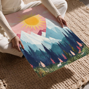 Sunlit Mountain Serenity