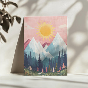 Sunlit Mountain Serenity