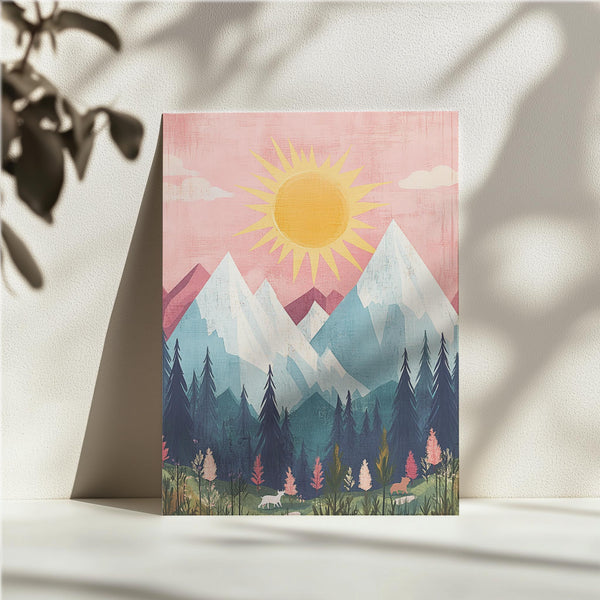 Sunlit Mountain Serenity