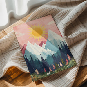 Sunlit Mountain Serenity