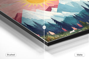 Sunlit Mountain Serenity