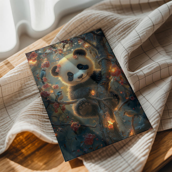 Panda in Blossom Tree