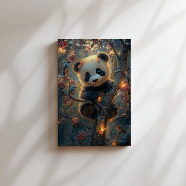 Panda in Blossom Tree