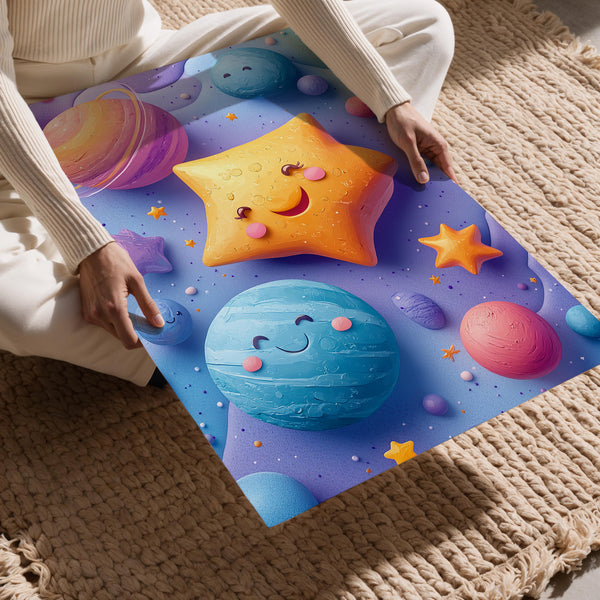 Happy Star with Planets