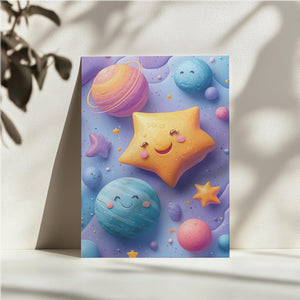 Happy Star with Planets