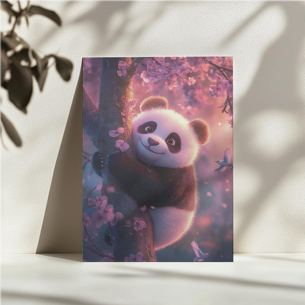 Panda Hugging Tree