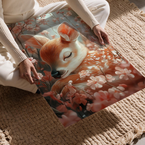 Sleeping Fawn in Blooms