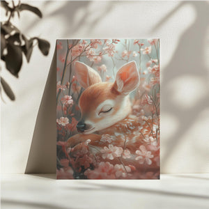 Sleeping Fawn in Blooms