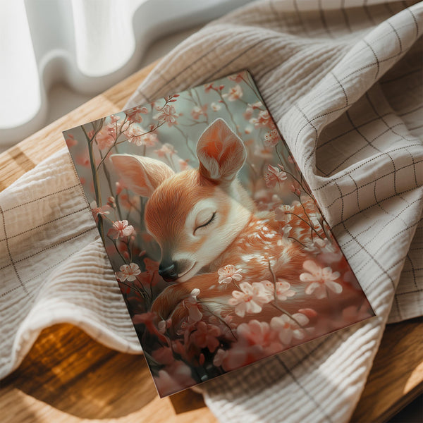 Sleeping Fawn in Blooms