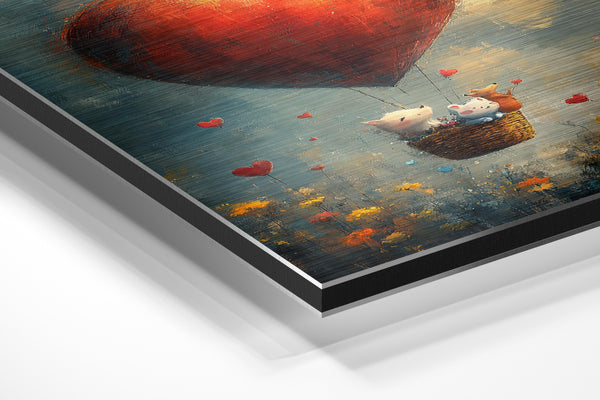 Animals in Heart Balloon