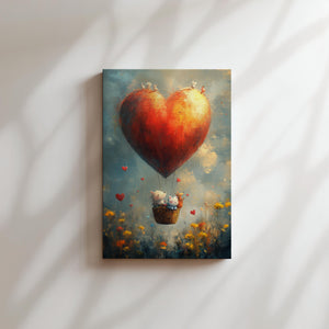Animals in Heart Balloon