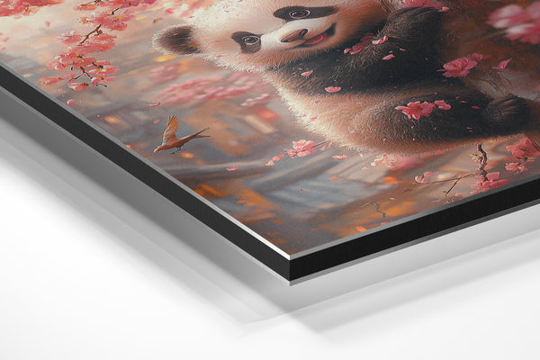 Panda with Sakura Blossoms